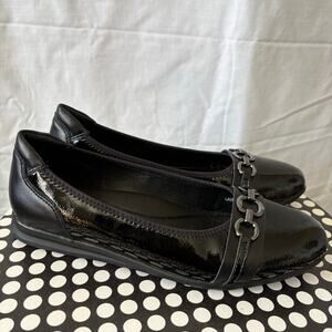 Patrizia By Spring Step Black Leather Comfort Shoes Women’s 8 New w/out Box